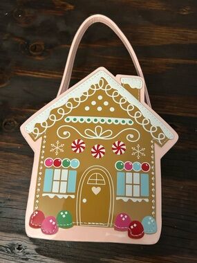Gymboree Pink Gingerbread House Holiday Tote